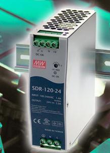 明纬最新推出SDR-120系列(120W)高效能薄型轨道式电源供应器--中国自动化网新闻